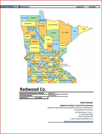 Thumbnail Image For Redwood County Labor Profile - Click Here To See