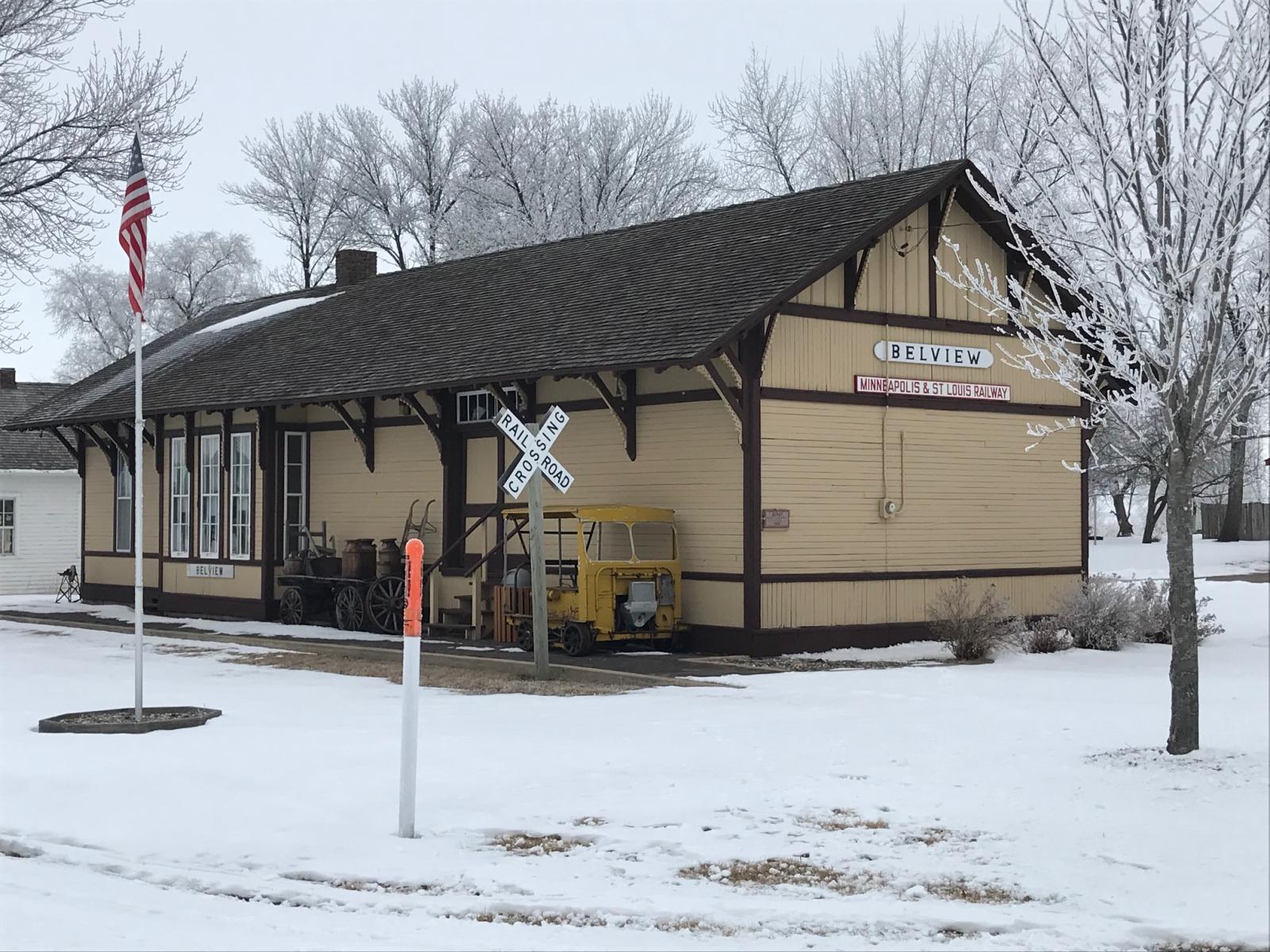 Original Minneapolis - St. Louis Railway Depot -- Belview